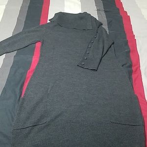 Grey sweater dress